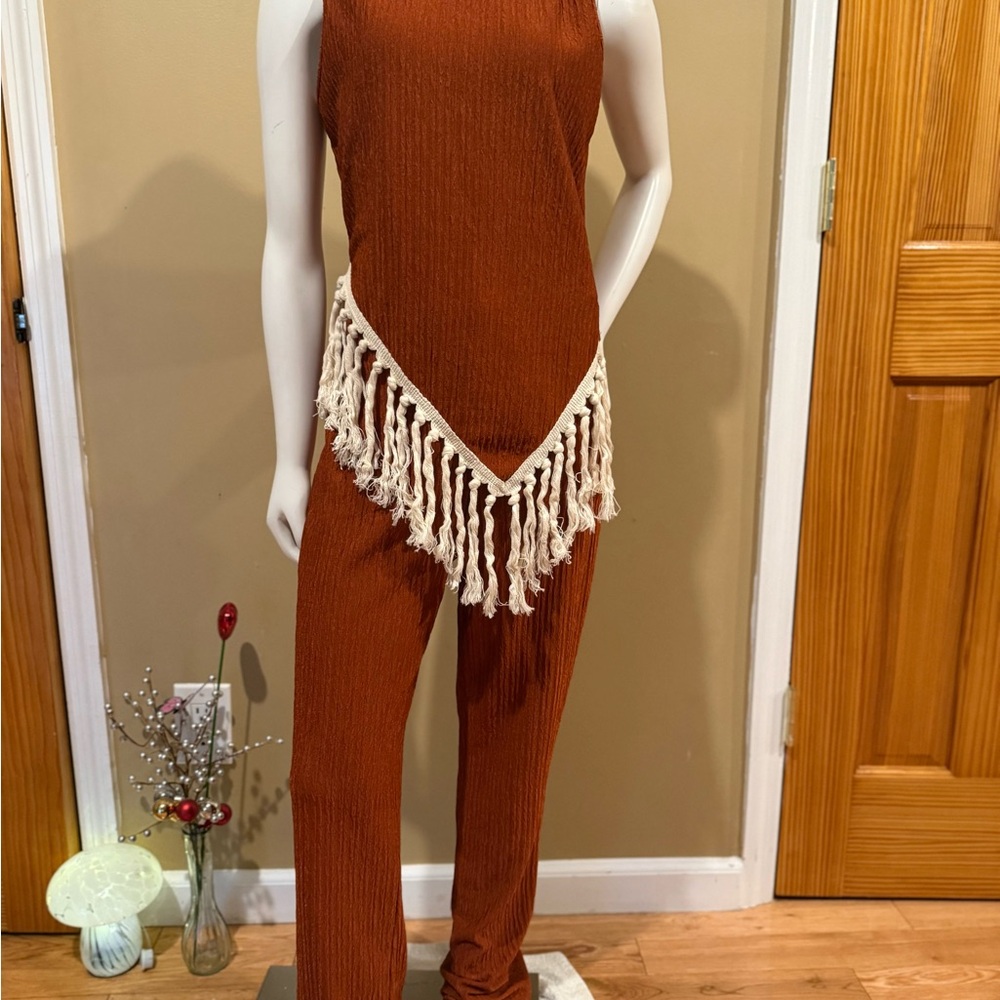 Fringe Detail Rust set